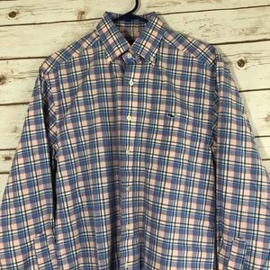 Vineyard vines plaid tucker whale shirt Small -#K